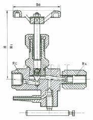 Structure of CJ123 Multi-functional Pressure Gauge Valve