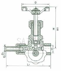 Structure of J19H Pressure Gauge Valve