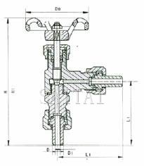 Structure of J24W Angle Globe Valve