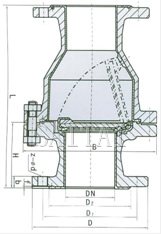 H44 F46/F3-6/10/16C/P        ANSI:150Lb/300Lb結構圖