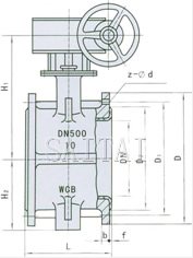 D341F46/F3-10/10C/10P  ANSI:150Lb結構圖