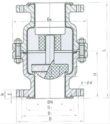 H40F46/F3-6/10C/P    ANSI:150Lb結構圖
