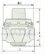 YZ11X/AD支管減壓閥結構圖