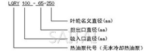 LQRY導熱油泵型號說明